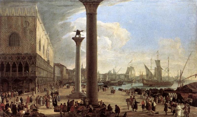CARLEVARIS, Luca The Wharf, Looking toward the Doge s Palace china oil painting image